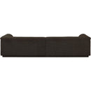 Meridian Cascade Brown Boucle Fabric Modular Sofa IMAGE 3