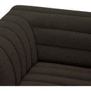 Meridian Cascade Brown Boucle Fabric Modular Sofa IMAGE 8