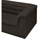 Meridian Cascade Brown Boucle Fabric Modular Sofa IMAGE 9