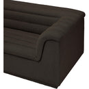 Meridian Cascade Brown Boucle Fabric Modular Sectional IMAGE 10