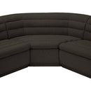  Manufacturer Color_Brown -- Cascade 148" Brown Boucle Fabric Upholstered 3 pc Modular Sectional IMAGE 11
