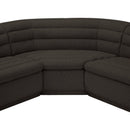 Meridian Cascade Brown Boucle Fabric Modular Sectional IMAGE 11