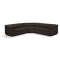  Manufacturer Color_Brown -- Cascade 148" Brown Boucle Fabric Upholstered 3 pc Modular Sectional IMAGE 1