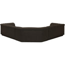  Manufacturer Color_Brown -- Cascade 148" Brown Boucle Fabric Upholstered 3 pc Modular Sectional IMAGE 3