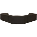 Meridian Cascade Brown Boucle Fabric Modular Sectional IMAGE 3