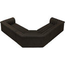  Manufacturer Color_Brown -- Cascade 148" Brown Boucle Fabric Upholstered 3 pc Modular Sectional IMAGE 5