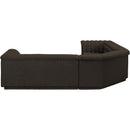  Manufacturer Color_Brown -- Cascade 148" Brown Boucle Fabric Upholstered 3 pc Modular Sectional IMAGE 7