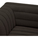  Manufacturer Color_Brown -- Cascade 148" Brown Boucle Fabric Upholstered 3 pc Modular Sectional IMAGE 9