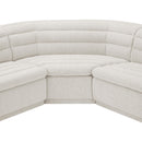  Manufacturer Color_Cream -- Cascade 148" Cream Boucle Fabric Upholstered 3 pc Modular Sectional IMAGE 11