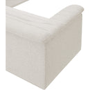  Manufacturer Color_Cream -- Cascade 148" Cream Boucle Fabric Upholstered 3 pc Modular Sectional IMAGE 12
