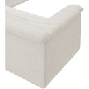 Meridian Cascade Cream Boucle Fabric Modular Sectional IMAGE 12