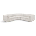  Manufacturer Color_Cream -- Cascade 148" Cream Boucle Fabric Upholstered 3 pc Modular Sectional IMAGE 1