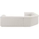 Meridian Cascade Cream Boucle Fabric Modular Sectional IMAGE 7