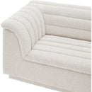  Manufacturer Color_Cream -- Cascade 148" Cream Boucle Fabric Upholstered 3 pc Modular Sectional IMAGE 8