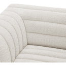  Manufacturer Color_Cream -- Cascade 148" Cream Boucle Fabric Upholstered 3 pc Modular Sectional IMAGE 9