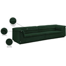  Manufacturer Color_Green -- Cascade 118" Green Boucle Fabric Upholstered Modular Sofa IMAGE 11