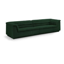  Manufacturer Color_Green -- Cascade 118" Green Boucle Fabric Upholstered Modular Sofa IMAGE 1