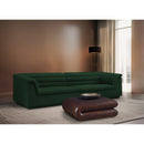 Meridian Cascade Green Boucle Fabric Modular Sofa IMAGE 2