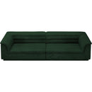  Manufacturer Color_Green -- Cascade 118" Green Boucle Fabric Upholstered Modular Sofa IMAGE 4