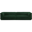  Manufacturer Color_Green -- Cascade 118" Green Boucle Fabric Upholstered Modular Sofa IMAGE 5