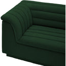 Manufacturer Color_Green -- Cascade 118" Green Boucle Fabric Upholstered Modular Sofa IMAGE 7