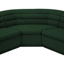  Manufacturer Color_Green -- Cascade 148" Green Boucle Fabric Upholstered 3 pc Modular Sectional IMAGE 11
