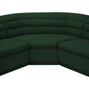 Meridian Cascade Green Boucle Fabric Modular Sectional IMAGE 11