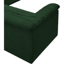  Manufacturer Color_Green -- Cascade 148" Green Boucle Fabric Upholstered 3 pc Modular Sectional IMAGE 12