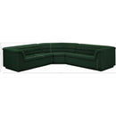  Manufacturer Color_Green -- Cascade 148" Green Boucle Fabric Upholstered 3 pc Modular Sectional IMAGE 13