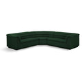  Manufacturer Color_Green -- Cascade 148" Green Boucle Fabric Upholstered 3 pc Modular Sectional IMAGE 1
