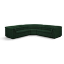  Manufacturer Color_Green -- Cascade 148" Green Boucle Fabric Upholstered 3 pc Modular Sectional IMAGE 1