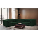 Manufacturer Color_Green -- Cascade 148" Green Boucle Fabric Upholstered 3 pc Modular Sectional IMAGE 2