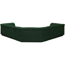  Manufacturer Color_Green -- Cascade 148" Green Boucle Fabric Upholstered 3 pc Modular Sectional IMAGE 3