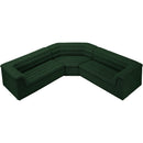  Manufacturer Color_Green -- Cascade 148" Green Boucle Fabric Upholstered 3 pc Modular Sectional IMAGE 4