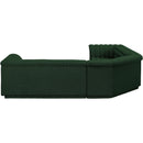  Manufacturer Color_Green -- Cascade 148" Green Boucle Fabric Upholstered 3 pc Modular Sectional IMAGE 7