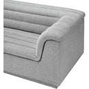  Manufacturer Color_Grey -- Cascade 118" Grey Boucle Fabric Upholstered Modular Sofa IMAGE 9