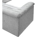  Manufacturer Color_Grey -- Cascade 148" Grey Boucle Fabric Upholstered 3 pc Modular Sectional IMAGE 12