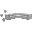  Manufacturer Color_Grey -- Cascade 148" Grey Boucle Fabric Upholstered 3 pc Modular Sectional IMAGE 14