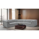  Manufacturer Color_Grey -- Cascade 148" Grey Boucle Fabric Upholstered 3 pc Modular Sectional IMAGE 2
