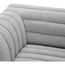  Manufacturer Color_Grey -- Cascade 148" Grey Boucle Fabric Upholstered 3 pc Modular Sectional IMAGE 9