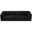  Manufacturer Color_Black -- Meridian Cascade Fabric Sectional IMAGE 4