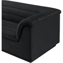  Manufacturer Color_Black -- Meridian Cascade Fabric Sectional IMAGE 9