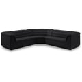  Manufacturer Color_Black -- Meridian Cascade Fabric 3 pc Sectional IMAGE 1