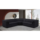  Manufacturer Color_Black -- Meridian Cascade Fabric 3 pc Sectional IMAGE 2