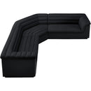  Manufacturer Color_Black -- Meridian Cascade Fabric 3 pc Sectional IMAGE 6