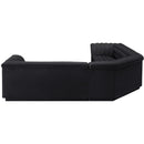  Manufacturer Color_Black -- Meridian Cascade Fabric 3 pc Sectional IMAGE 8