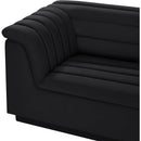  Manufacturer Color_Black -- Meridian Cascade Fabric 3 pc Sectional IMAGE 9
