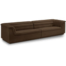  Manufacturer Color_Brown -- Cascade 118" Brown Velvet Upholstered Modular Sofa IMAGE 1