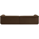 Manufacturer Color_Brown -- Cascade 118" Brown Velvet Upholstered Modular Sofa IMAGE 3