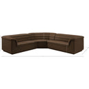  Manufacturer Color_Brown -- Cascade 148" Brown Velvet Upholstered 3 pc Modular Sectional IMAGE 13